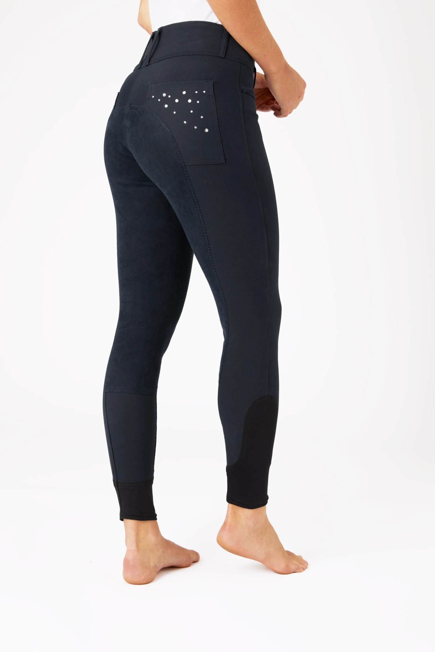 Horze Damenreithose Mit Ledervollbesatz Und Kristalltaschen 8 Horze Damenreithose Mit Ledervollbesatz Und Kristalltaschen – Bild 8