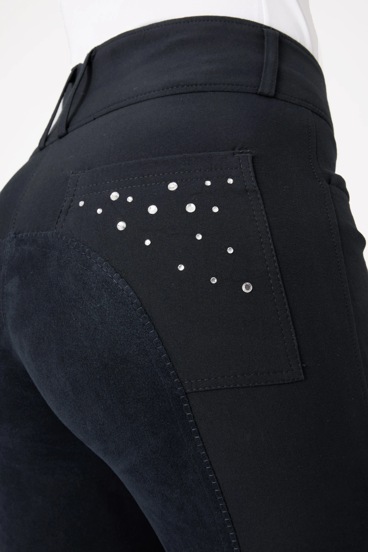 Horze Damenreithose Mit Ledervollbesatz Und Kristalltaschen 11 Horze Damenreithose Mit Ledervollbesatz Und Kristalltaschen – Bild 11