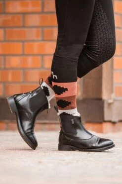 Horze Wexford Damen Reitstiefeletten Mit Frontzipper Und Kunstfell -Horze Verkaufsgeschäft 38266 bl 08