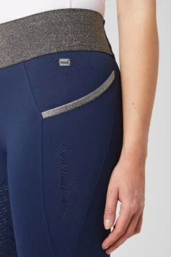 Damen Reitleggings Mit Vollbesatz Und Glitzerbund -Horze Verkaufsgeschäft CP3672 DB 5
