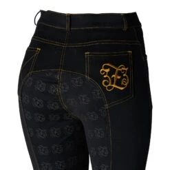 Reithose Mit Vollbesatz In Jeansoptik Für Damen 26 Reithose Mit Vollbesatz In Jeansoptik Für Damen -Horze Verkaufsgeschäft CP3680 BL 5