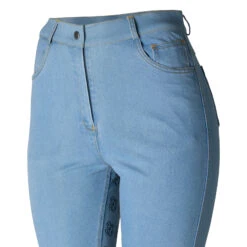 Reithose Mit Vollbesatz In Jeansoptik Für Damen 34 Reithose Mit Vollbesatz In Jeansoptik Für Damen -Horze Verkaufsgeschäft CP3680 LB 4