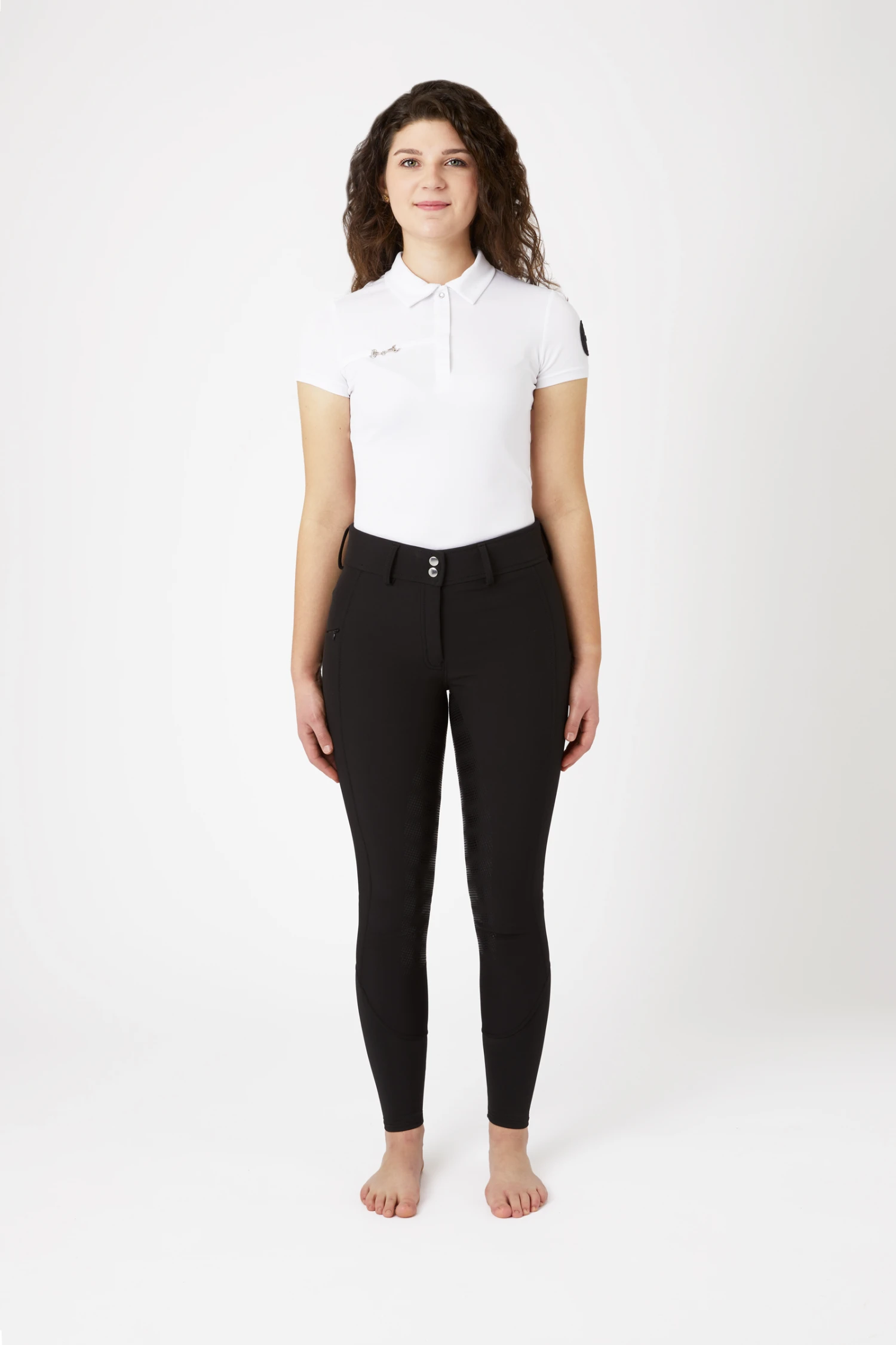 Horze Thermo Softshellreithose Für Damen Mit Hohem Bund Und Kristallen 3 Horze Thermo Softshellreithose Für Damen Mit Hohem Bund Und Kristallen – Bild 3