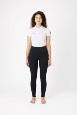 Reitleggings Mit Vollbesatz Für Damen Aus Silikon Mit Hohem Bund -Horze Verkaufsgeschäft cp3675 bl 03