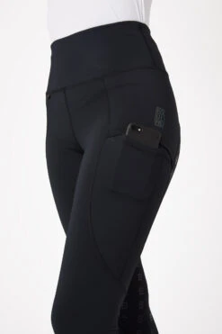 Reitleggings Mit Vollbesatz Für Damen Aus Silikon Mit Hohem Bund -Horze Verkaufsgeschäft cp3675 bl 06