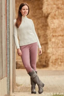 Horze Wasserdichte Damen Country Stiefel Mit Kunstfellfutter -Horze Verkaufsgeschäft cp3913 bl 08