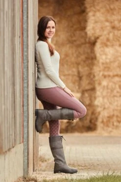 Horze Wasserdichte Damen Country Stiefel Mit Kunstfellfutter -Horze Verkaufsgeschäft cp3913 bl 09