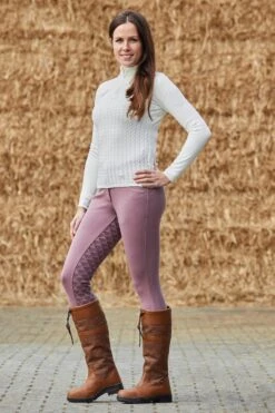 Horze Wasserdichte Damen Country Stiefel Mit Kunstfellfutter -Horze Verkaufsgeschäft cp3913 br 09